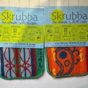 Wet-it! Skrubba 2-Pack Reusable Dish Scrubbers – Non-Scratch Scouring Pads